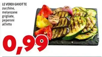 MEGA LEVERDI GHIOTTE zucchine, melanzane grigliate, peperoni offerta