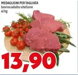 MEGA MEDAGLIONI PER TAGLIATA bovino adulto vitellone offerta