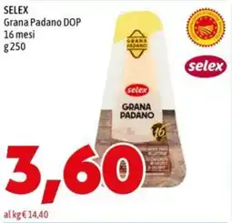 MEGA SELEX Grana Padano DOP 16 mesi offerta