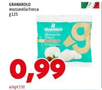 MEGA GRANAROLO mozzarella fresca offerta