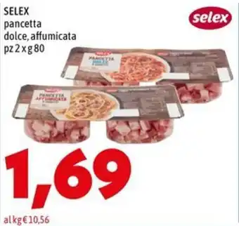 MEGA SELEX pancetta dolce, affumicata offerta