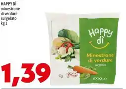 MEGA HAPPY DÌ minestrone di verdure surgelato offerta