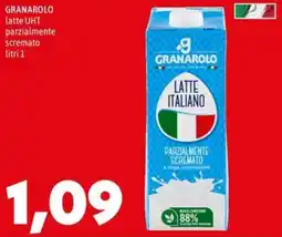 MEGA GRANAROLO latte UHT parzialmente scremato offerta