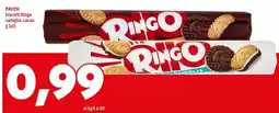 MEGA PAVESI biscotti Ringo vaniglia, cacao offerta