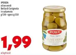 MEGA IPOSEA olive verdi Bella di Cerignola in salamoia offerta