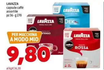 MEGA LAVAZZA capsule caffè assortite offerta