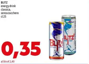 MEGA BLITZ energy drink classica, senza zucchero offerta