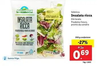 Lidl Vallericca Insalata ricca offerta