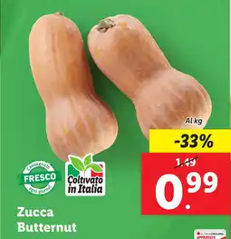 Lidl Zucca Butternut offerta