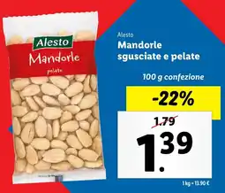 Lidl Alesto Mandorle sgusciate e pelate offerta