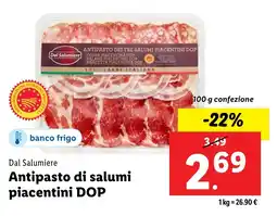 Lidl Dal Salumiere Antipasto di salumi piacentini DOP offerta