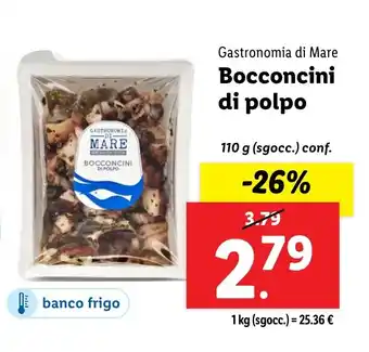 Lidl Gastronomia di Mare Bocconcini di polpo offerta