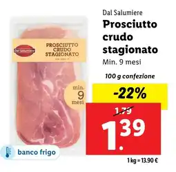 Lidl Dal Salumiere Prosciutto crudo stagionato offerta