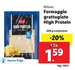 Lidl Milbona Formaggio grattugiato High Protein offerta