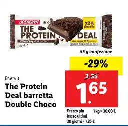 Lidl Enervit The Protein Deal barretta Double Choco offerta