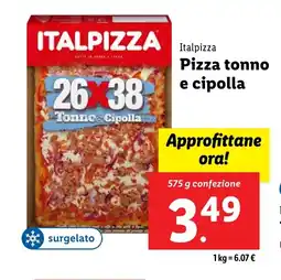 Lidl Italpizza Pizza tonno e cipolla offerta