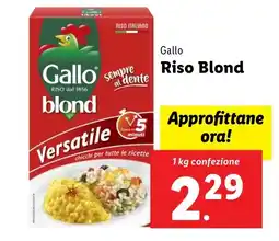 Lidl Gallo Riso Blond offerta