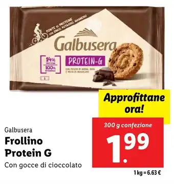 Lidl Galbusera Frollino Protein G offerta