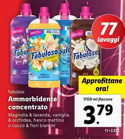 Lidl Fabuloso Ammorbidente concentrato offerta