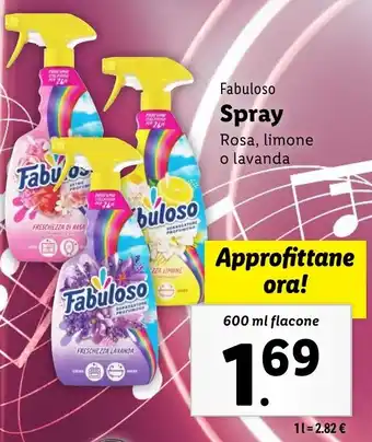 Lidl Fabuloso Spray offerta