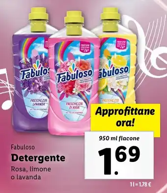 Lidl Fabuloso Detergente offerta