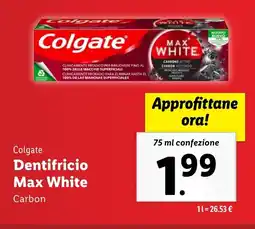 Lidl Colgate Dentifricio Max White offerta