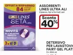 Ipercoop Assorbenti lines ultra ali offerta