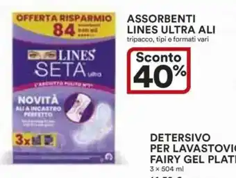 Ipercoop Assorbenti lines ultra ali offerta