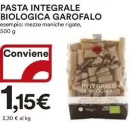 Ipercoop Pasta integrale biologica garofalo offerta