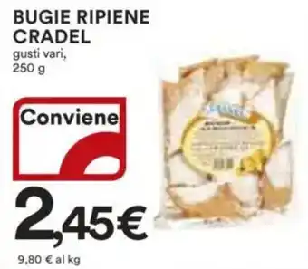 Ipercoop Bugie ripiene cradel offerta