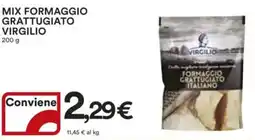 Ipercoop Mix formaggio grattugiato virgilio offerta