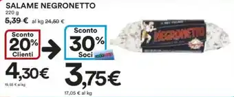 Ipercoop Salame negronetto offerta