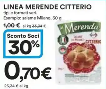 Ipercoop Linea merende citterio offerta