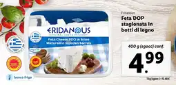 Lidl Eridanous Feta DOP stagionata in botti di legno offerta