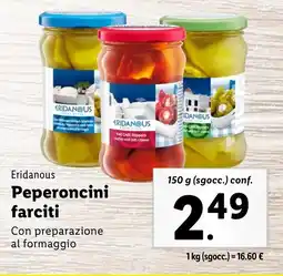 Lidl Eridanous Peperoncini farciti offerta