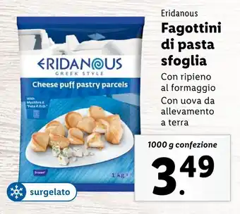 Lidl Eridanous Fagottini di pasta sfoglia offerta