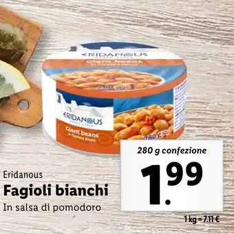 Lidl Eridanous Fagioli bianchi offerta