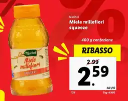 Lidl Maribel Miele millefiori squeeze offerta