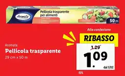 Lidl Aromata Pellicola trasparente offerta