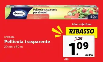 Lidl Aromata Pellicola trasparente offerta