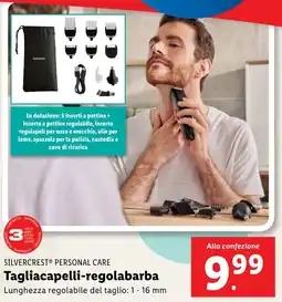 Lidl SILVERCREST PERSONAL CARE Tagliacapelli-regolabarba offerta