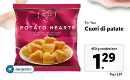 Lidl For You Cuori di patate offerta