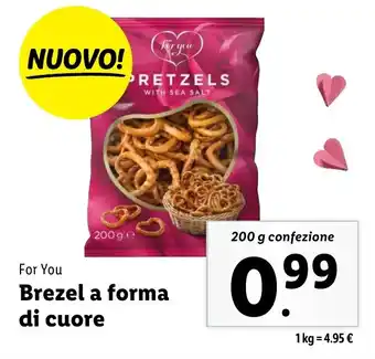 Lidl For You Brezel a forma di cuore offerta