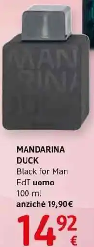 dm drogerie markt Mandarina duck black for man edt uomo offerta