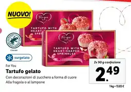 Lidl For You Tartufo gelato offerta