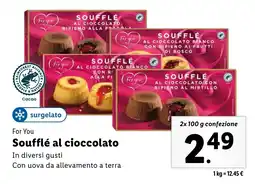 Lidl For You Soufflé al cioccolato offerta