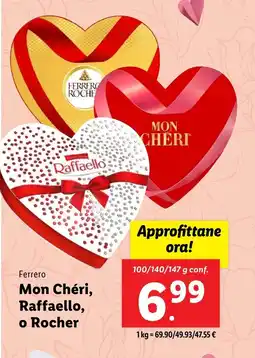 Lidl Ferrero Mon Chéri, Raffaello, o Rocher offerta