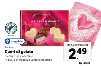 Lidl For You Cuori di gelato offerta