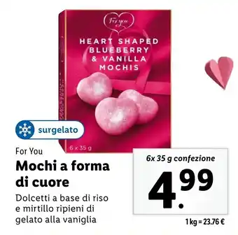 Lidl For You Mochi a forma di cuore offerta