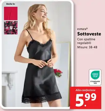 Lidl esmara Sottoveste offerta